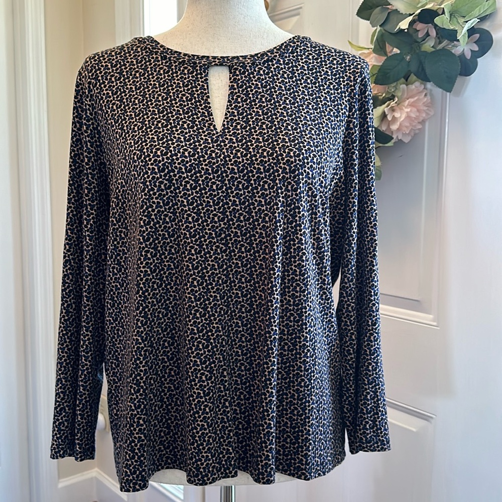 Liverpool Sz L Animal Print Top